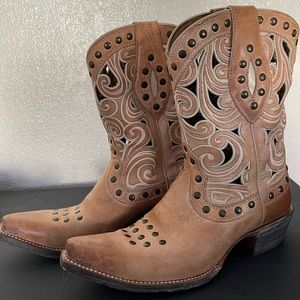 Leather Cowgirl Boots